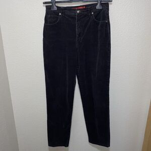 Gloria Vanderbilt Women’s Corduroy Jeans Size 10 Black High Rise